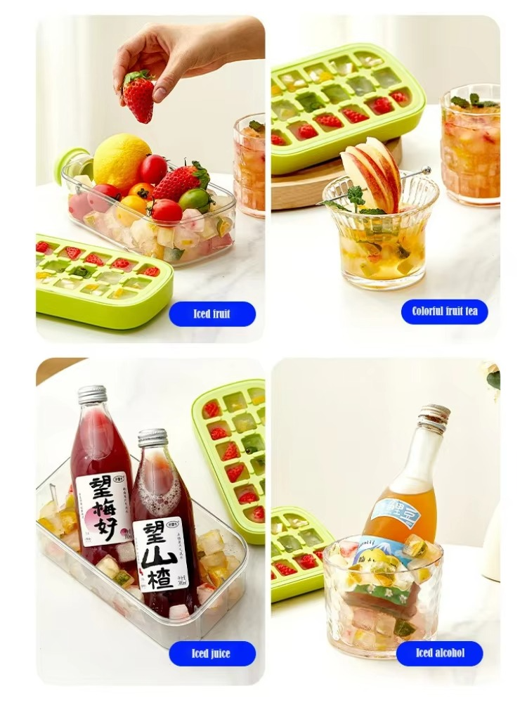 Water Bottle Ice Cube Tray, Cool Summer Ice Cube Cup, Upgraded Ice Cube Bottle - 500ml
