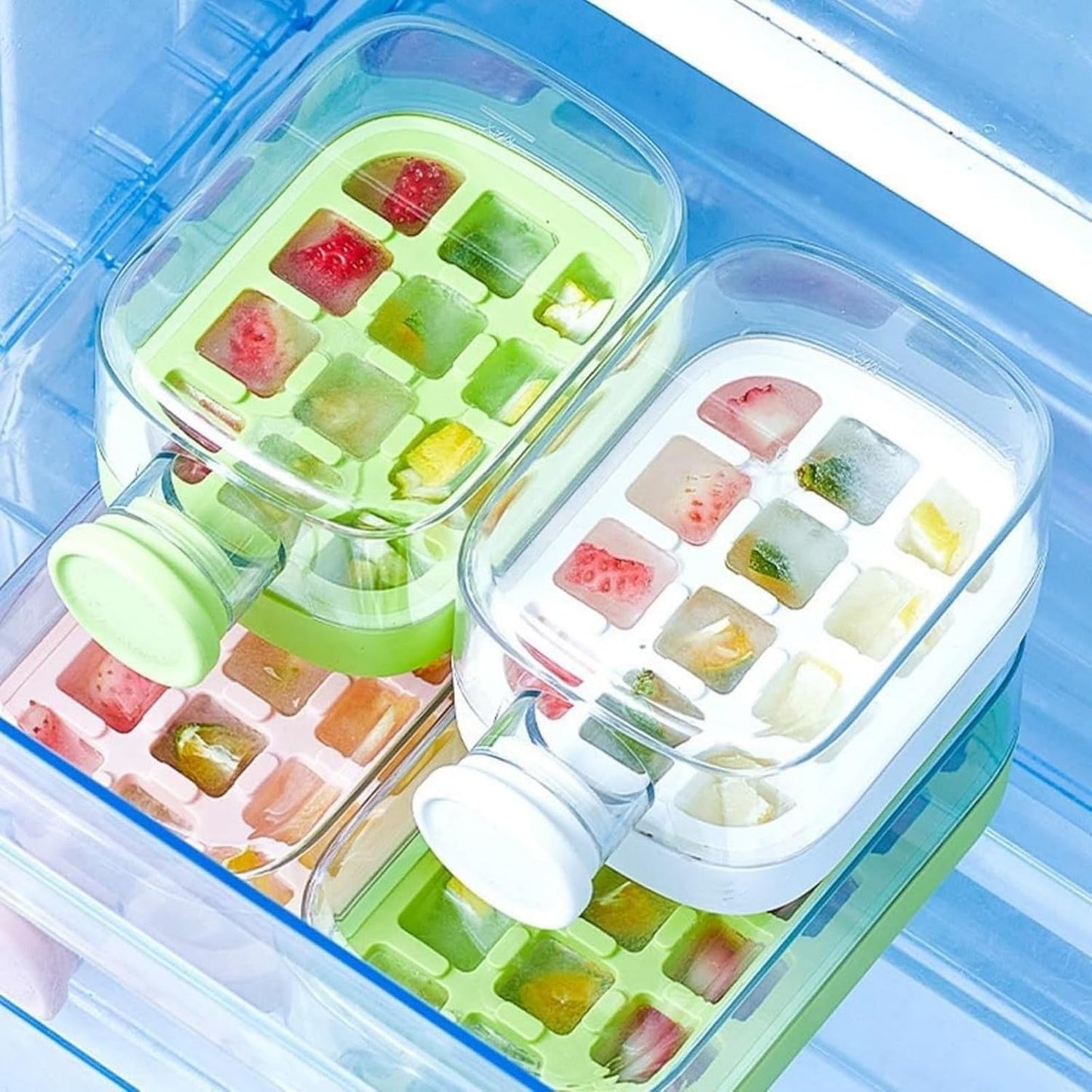 Water Bottle Ice Cube Tray, Cool Summer Ice Cube Cup, Upgraded Ice Cube Bottle - 500ml